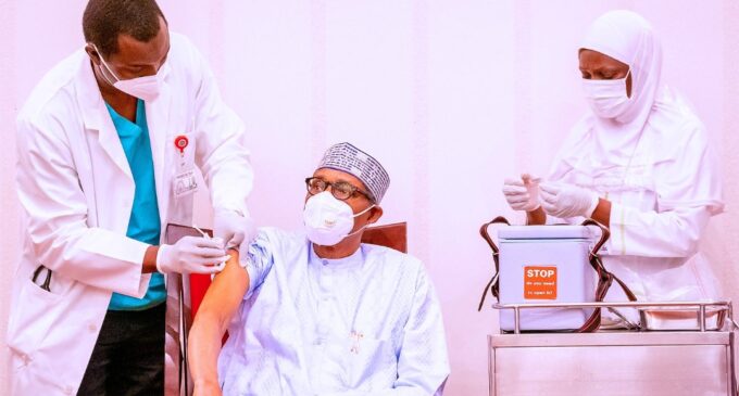 Buhari, Osinbajo receive COVID-19 vaccine on live TV