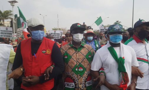 PHOTOS: NLC on nationwide protest over bill to decentralise minimum wage