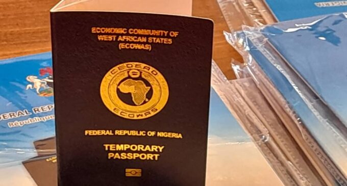 PHOTOS: FG launches temporary passport for diaspora Nigerians