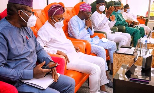 PHOTOS: Bad weather forces four governors to join Tinubu’s colloquium from Abuja airport