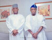 Yahaya Bello ‘2023 posters’ surface online after meeting with Obasanjo
