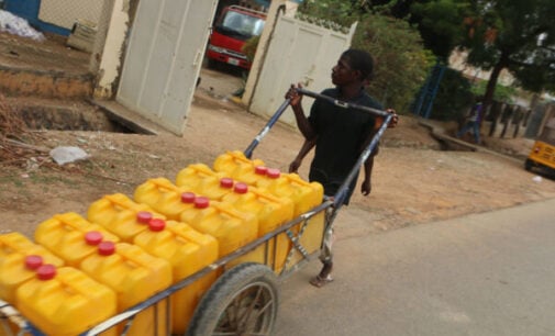 PHOTOS: Water sells for N250 per keg as scarcity worsens in Abuja communities