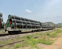 AKK gas pipeline project: NNPC begins transportation of line pipes by rail
