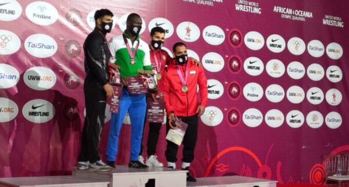 Ekerekeme Agiomor only male wrestler to qualify for Olympics