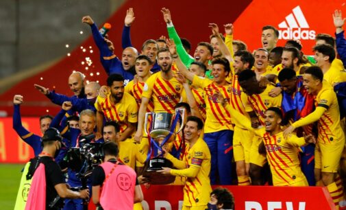 Messi hits brace as Barcelona win first trophy in two years