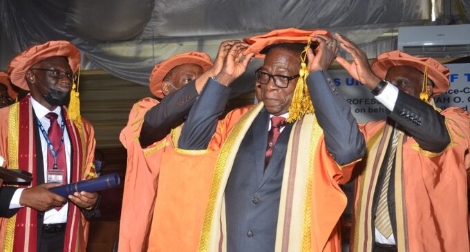 Nigerian Breweries chairman, Kolawole Jamodu, bags honorary doctorate degree from Bells University