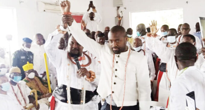 ‘He’s ordained for the throne’ — Tinubu congratulates Olu-designate of Warri