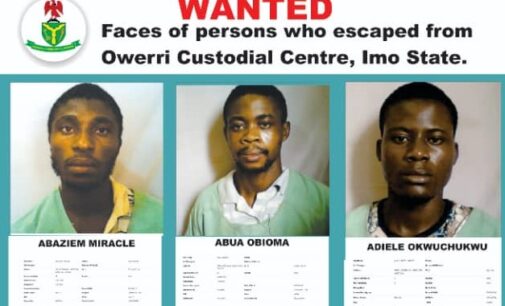 NCS releases names, pictures of inmates who escaped from Imo prison