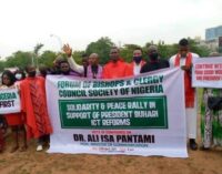 TRENDING: ‘Forum of bishops’ holds solidarity rally for Pantami