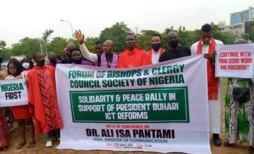 TRENDING: ‘Forum of bishops’ holds solidarity rally for Pantami