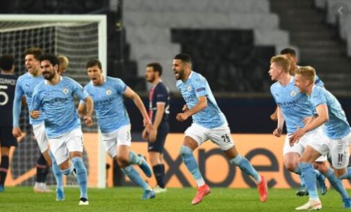 UCL: Man City come from behind to beat PSG in France
