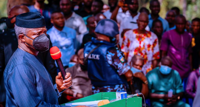 Ebonyi attack: Osinbajo visits affected areas, says the dead will get justice