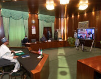 PHOTOS: Buhari holds virtual meeting with US secretary of state