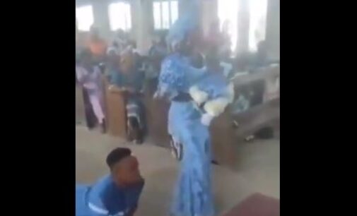 VIDEO: Man with disability, wife show off dance moves during baby dedication