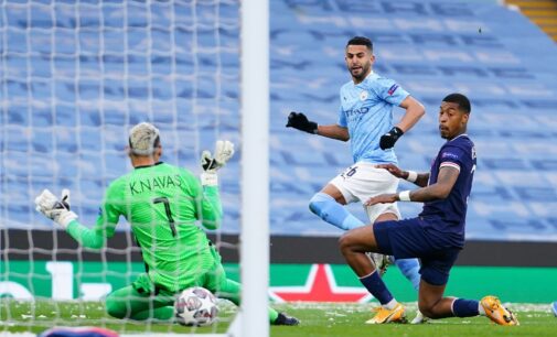 Mahrez double against PSG fires Man City into first UCL final