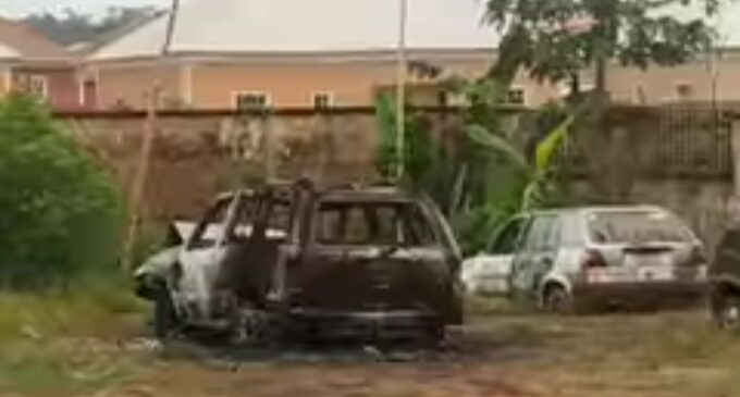 Vehicles razed as gunmen attack another Abia police station