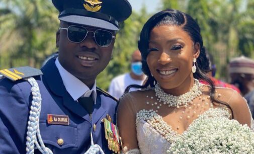 Olufade, flight lieutenant killed in air crash, married in February