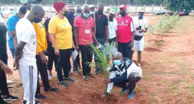NYSC embarks on tree planting exercise in Anambra to prevent erosion