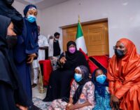 PHOTOS: Aisha Buhari visits Attahiru’s family, says officers’ death a ‘monumental loss’