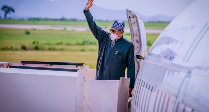 Buhari departs Abuja for African Finance Summit in France
