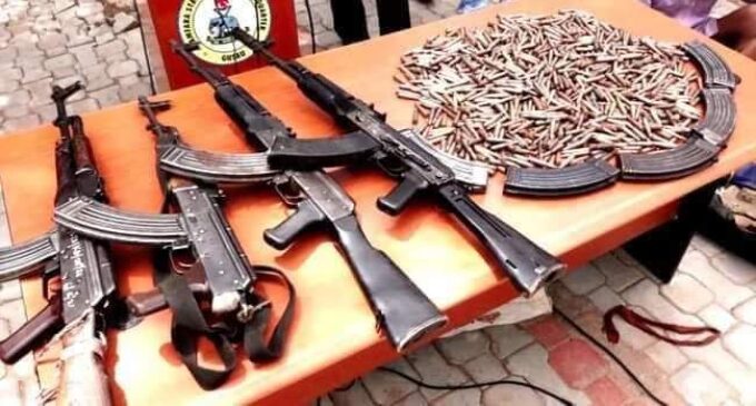 Police recover 430 ammunition, 182 arms in one month