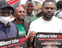 PHOTOS: Falz, Falana protest against insecurity, bad governance