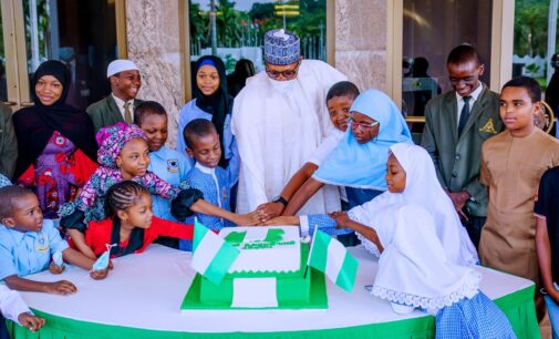 Buhari celebrates children, promises to leave them a better Nigeria