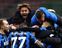 Inter Milan end Juventus reign to win first Serie A title in 11 years