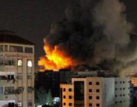Israeli airstrike destroys building housing media organisations in Gaza