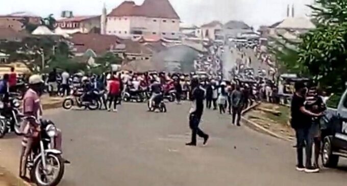 Panic as motorcycle operators stage violent protest in Abuja community