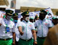 PHOTOS: MC Oluomo leads NURTW’s Workers Day march past in Lagos