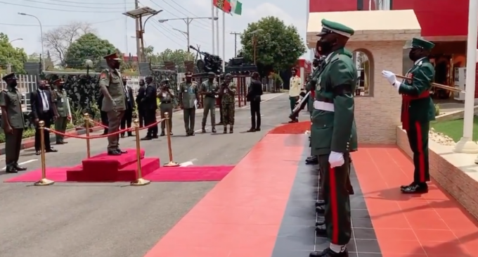 Farouk Yahaya assumes office as army chief