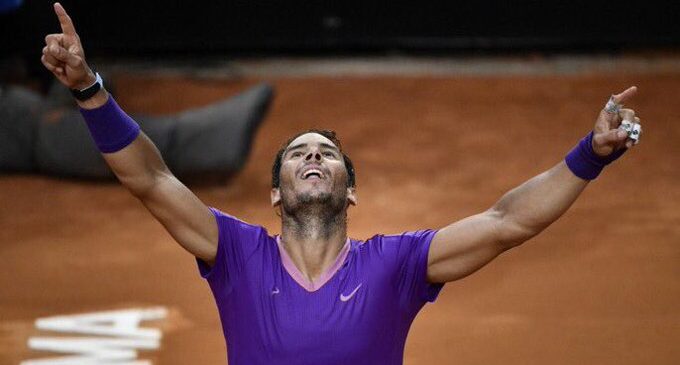 Nadal overcomes Djokovic to claim ninth Italian Open title