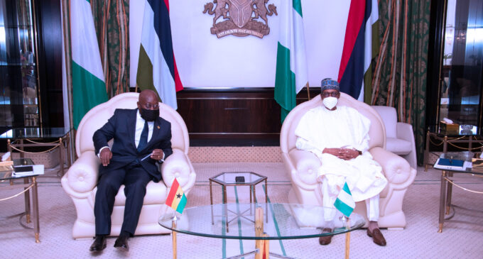 PHOTOS: Buhari hosts Akufo-Addo, Ghanaian president, at Aso Rock
