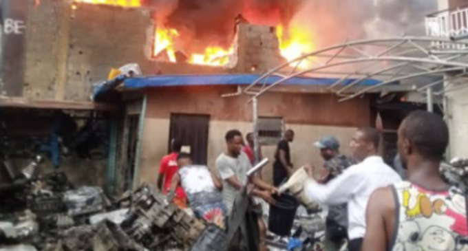 Fire guts Ladipo spare parts market