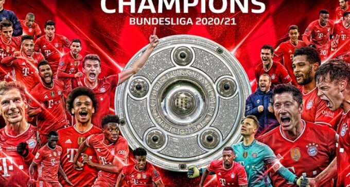 Bayern Munich win historic 9th straight Bundesliga title