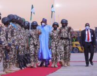 Buhari lands in Borno — fifth visit to the state in six years