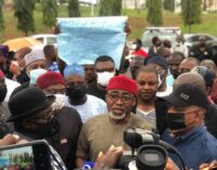 PDP protests at n’assembly over Onochie’s nomination as INEC commissioner