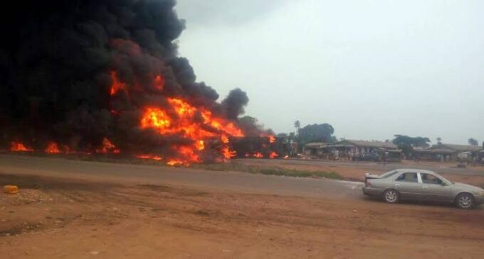 Vehicles destroyed as tanker explodes on Lagos-Ibadan expressway