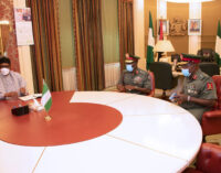Buhari meets new army chief, offers tips on how to end insecurity