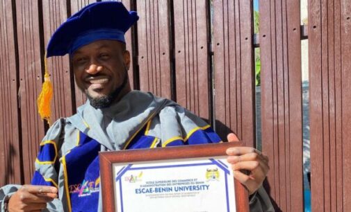 Peter Okoye bags honorary doctorate degree from Benin Republic varsity
