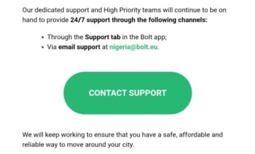 Twitter ban: Bolt, Konga suspend online support for customers