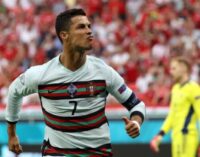 Ronaldo breaks Euro goalscoring record against Hungary as France defeat Germany