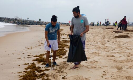 PHOTOS: NGOs clean up beach in Lagos to mark World Environment Day