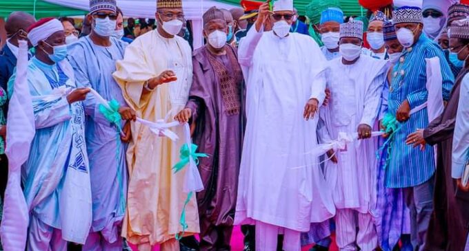 Buhari: Completing projects started by his predecessors shows Ganduje is not wicked
