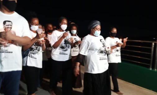PHOTOS: TB Joshua’s wife leads candlelight procession for Synagogue Church founder