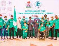 PHOTOS: Osinbajo unveils Team Nigeria’s kits for Tokyo Olympics