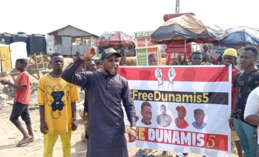 #BuhariMustGo: Activists protest at Dunamis Church over members’ arrest