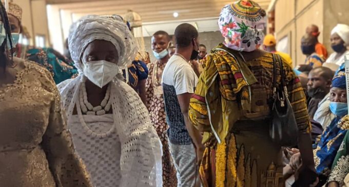 PHOTOS: Igboho supporters converge on Cotonou court