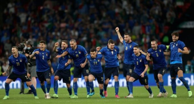 Italy beat England to win first European championship title in 53 years